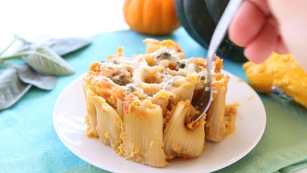 Pumpkin Gorgonzola Vertical Pasta Bake | Buona Pappa