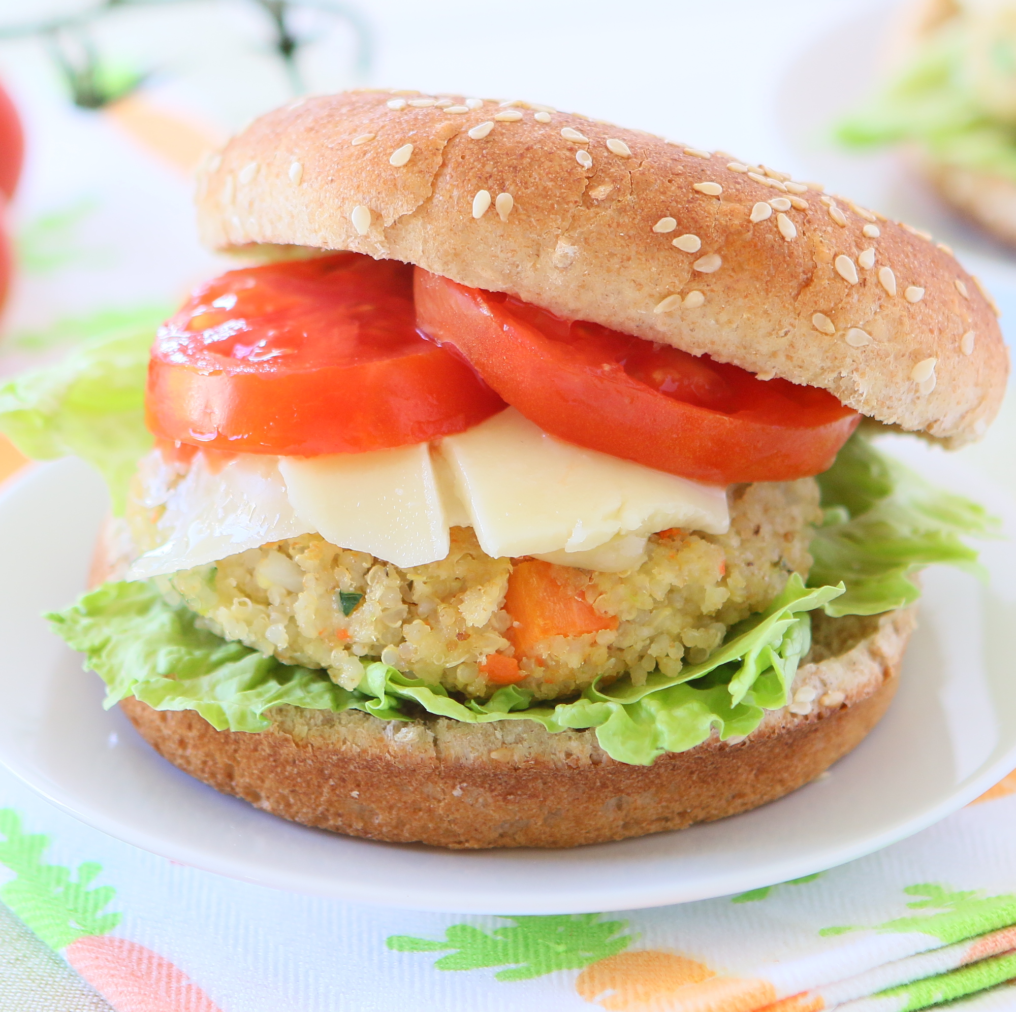 Meatless Quinoa and Vegetable Burgers. Full of flavors +9M